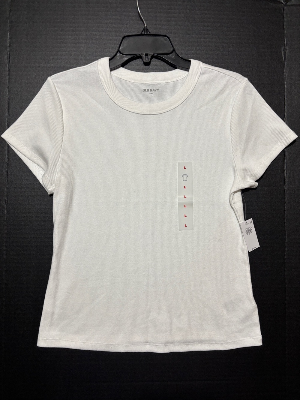 Old Navy White Short Sleeve Crewneck Tee NWT Large